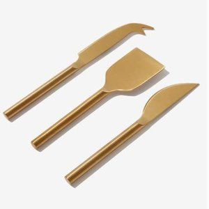 Gold Cheese Knives  NIB